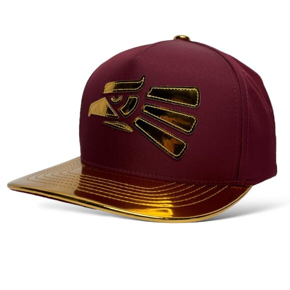 Hecho en Mexico Eagle Gold Snapback Baseball Cap Hat - Picture 3 of 7